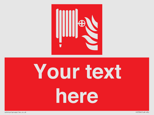 Custom Fire hose reel Sign